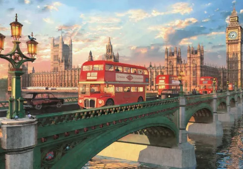 Clementoni Puslespil - Westminster Bridge - High Quality - 500 Brikker