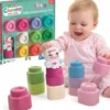 Clementoni - Soft Clemmy - Baby Unicorn Blocks Set - 10 Klodser