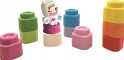 Clementoni - Soft Clemmy - Baby Unicorn Blocks Set - 10 Klodser