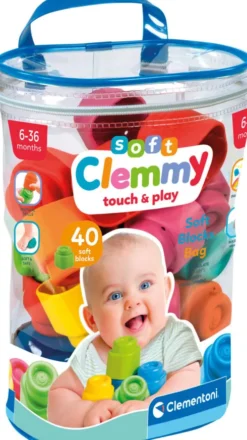 Clementoni - Soft Clemmy - Bløde Klodser - 40 Stk