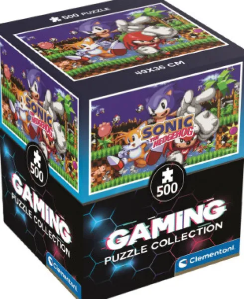 Clementoni - Sonic The Hedgehog - Gaming Puzzle - 500 Brikker