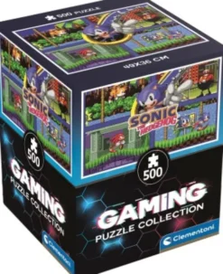Clementoni - Sonic The Hedgehog - Gaming Puzzle - 500 Brikker