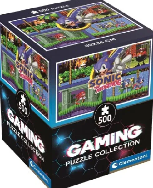 Clementoni - Sonic The Hedgehog - Gaming Puzzle - 500 Brikker