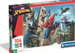 Clementoni - Spider-Man Puzzle - 104 Brikker - Marvel Puslespil