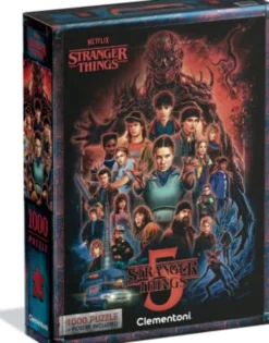 Clementoni - Stranger Things 5 - Puslespil Og Plakat - 1000 Brikker