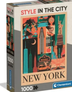 Clementoni - Style In The City New York Puzzle - 1000 Brikker