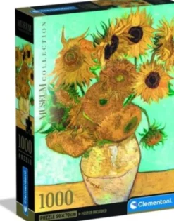 Clementoni - Sunflowers - Van Gogh - Museum - Puslespil - 1000