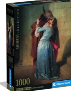 Clementoni - The Kiss - Hayez - Museum - Puslespil - 1000 Brikker