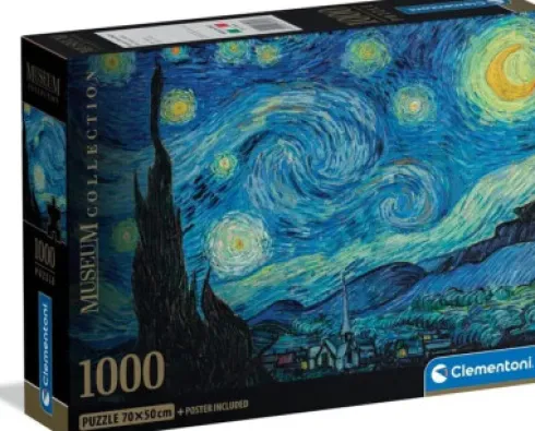 Clementoni - The Starry Night - Vincent Van Gogh - Puslespil 1000