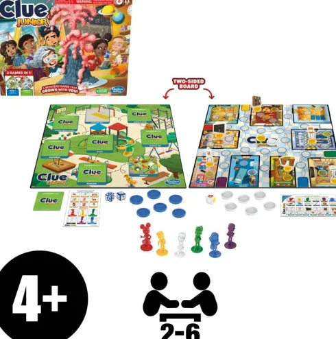 Clue Junior - 2-I-1 Spil - Hasbro Gaming