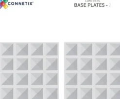 Connetix - Base Plate - Clear - 2 Stk. - Ct-C-00002-Bp