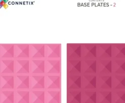 Connetix - Base Plate - Pastel Pink & Berry - Ct-P-Pb002-Bp