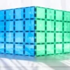 Connetix - Base Plate - Rainbow Blue & Green - Ct-R-Bg002-Bp