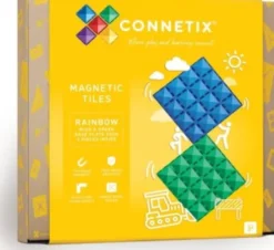 Connetix - Base Plate - Rainbow Blue & Green - Ct-R-Bg002-Bp