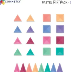 Connetix - Mini Pack Magnetsæt 32 Dele Pastel - Ct-P-00032-Mi