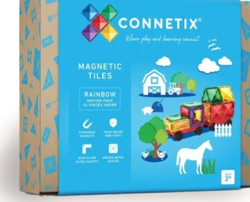 Connetix - Motion Pack - Magnetsæt 24 Dele - Ct-R-00024-Mo