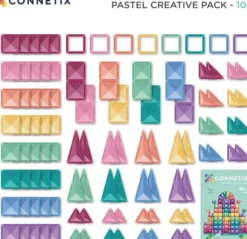 Connetix - Pastel Creative Pack 104 Pc - Ct-P-00104-Cr