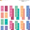 Connetix - Ractangle Pack - Magnetsæt 24 Dele - Pastel - Ct-P-00024-Re