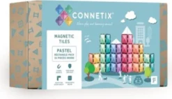 Connetix - Ractangle Pack - Magnetsæt 24 Dele - Pastel - Ct-P-00024-Re