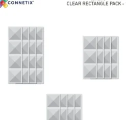 Connetix - Rectangle Pack - 12 Dele - Clear - Ct-C-00012-Re