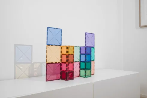 Connetix - Square Pack - Magnetsæt 40 Dele - Pastel - Ct-P-00040-Sq