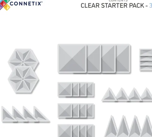 Connetix - Starter Pack - Magnetsæt 34 Dele - Ct-C-00034-St