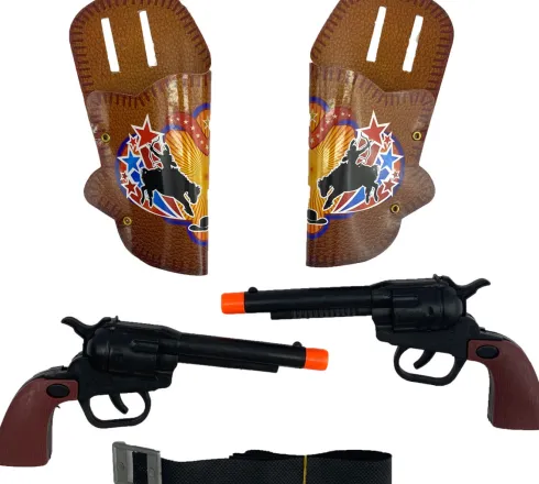 Cowboy Pistol Legetøj - 2 Stk
