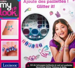 Cra-Z-Art - My Look Sparkling Glitter Tattoos & Nails - Kit Til Børn
