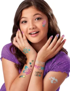 Cra-Z-Art - My Look Sparkling Glitter Tattoos & Nails - Kit Til Børn