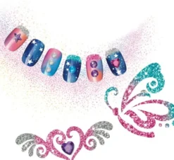 Cra-Z-Art - My Look Sparkling Glitter Tattoos & Nails - Kit Til Børn