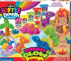 Cra-Z-Art - Softee Dough - Dino Glow Dough Sæt - Lexibook