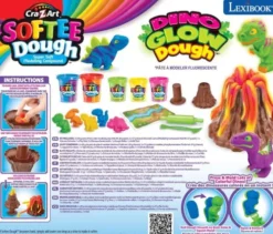Cra-Z-Art - Softee Dough - Dino Glow Dough Sæt - Lexibook