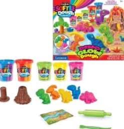 Cra-Z-Art - Softee Dough - Dino Glow Dough Sæt - Lexibook