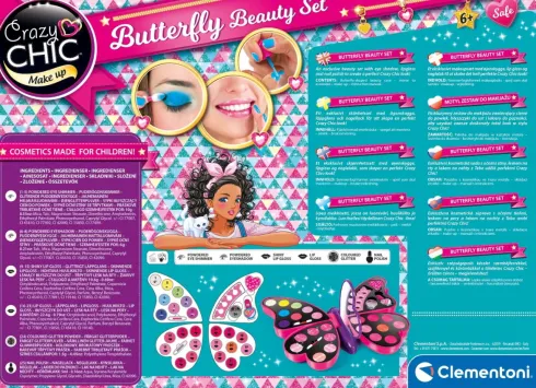 Crazy Chic - Makeup Sæt Til Børn - Sommerfugl