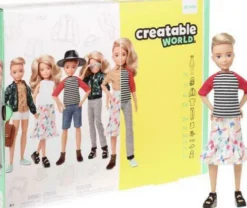 Creatable World - Deluxe Dukke Sæt - Blond Hår - Mattel Ggg56