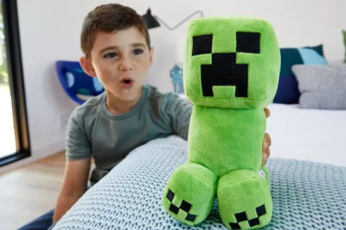 Creeper Bamse - Minecraft - Grøn - 20 CM