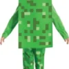 Creeper Kostume Til Børn - Minecraft - 128 CM