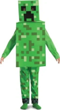 Creeper Kostume Til Børn - Minecraft - 128 CM