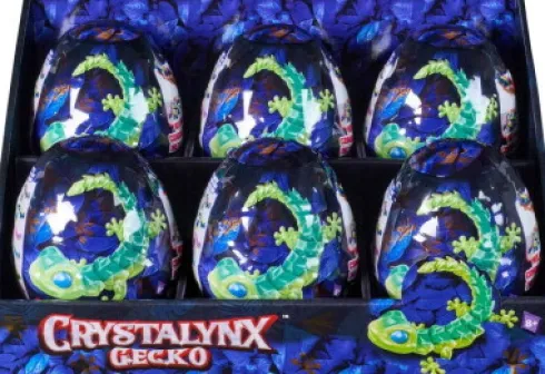 Crystalynx - Gecko - 5 CM - Action Figur - Assorteret