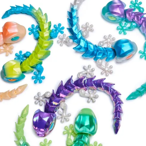 Crystalynx - Gecko - 5 CM - Action Figur - Assorteret