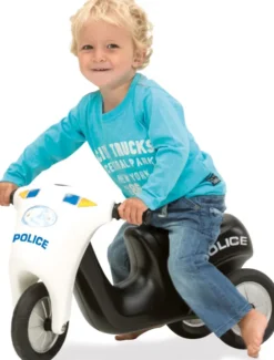 Dantoy Politi Legetøjsscooter Med Gummihjul