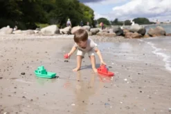 Dantoy - Strandsæt Til Børn - Båd Spand Skovl Rive - 4 Dele