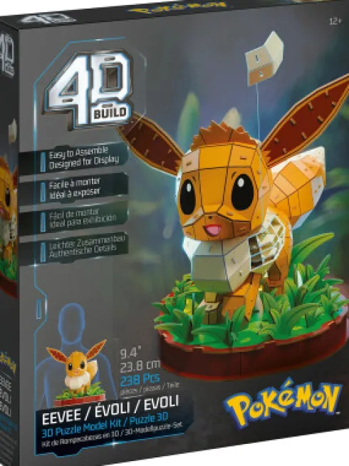 4D Build - Pokémon Evee Puslespil - 238 Brikker