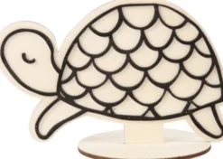 Dekorationsfigur - Skildpadde - Træ