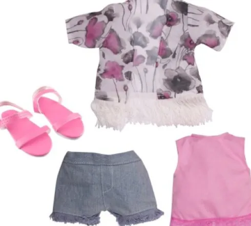 Design A Friend Sæt Med Shorts Og Bluse