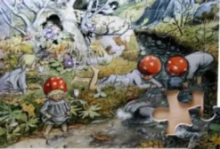 De Små Skovnisser Puslespil - Elsa Beskow - 15 Brikker