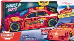 Dickie Toys - Beat Breaker - Legetøjs Racerbil Med Lyd Og Lys