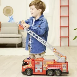 Dickie Toys - Brandbil Legetøj Med Lyd, Lys Og Stige