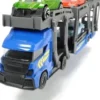 Dickie Toys - Car Carrier - Biltransporter Med 3 Biler - Assorteret