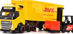 Dickie Toys - Dhl Legetøjs Lastbil Med Lyd Og Lys